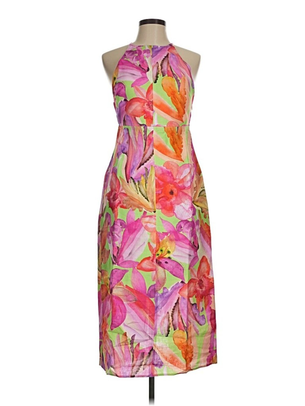 Farm Rio Multicolor Artsy Flora Midi Dress Size M